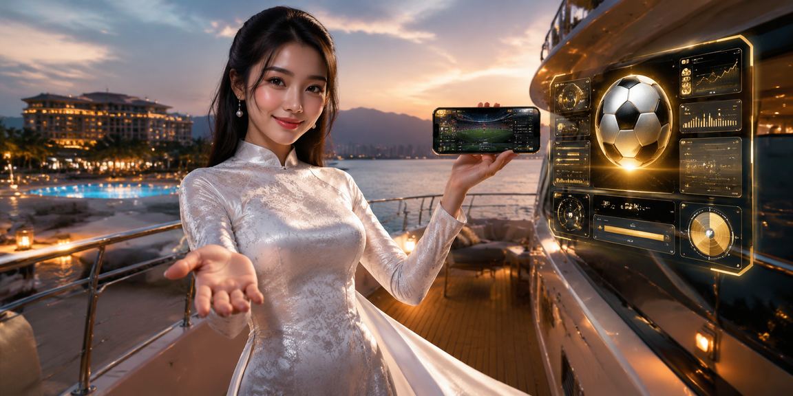 Một người chơi đăng ký tài khoản trên điện thoại tại nhà trước cảnh biển Nha Trang