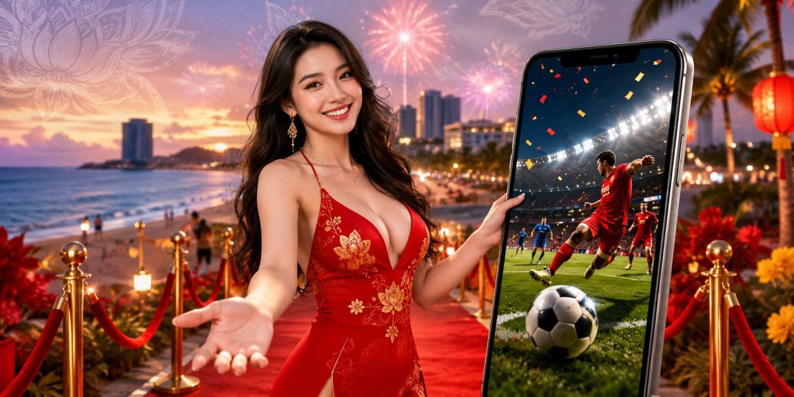 Bãi biển Vũng Tàu với cảnh cá cược bóng đá sôi động